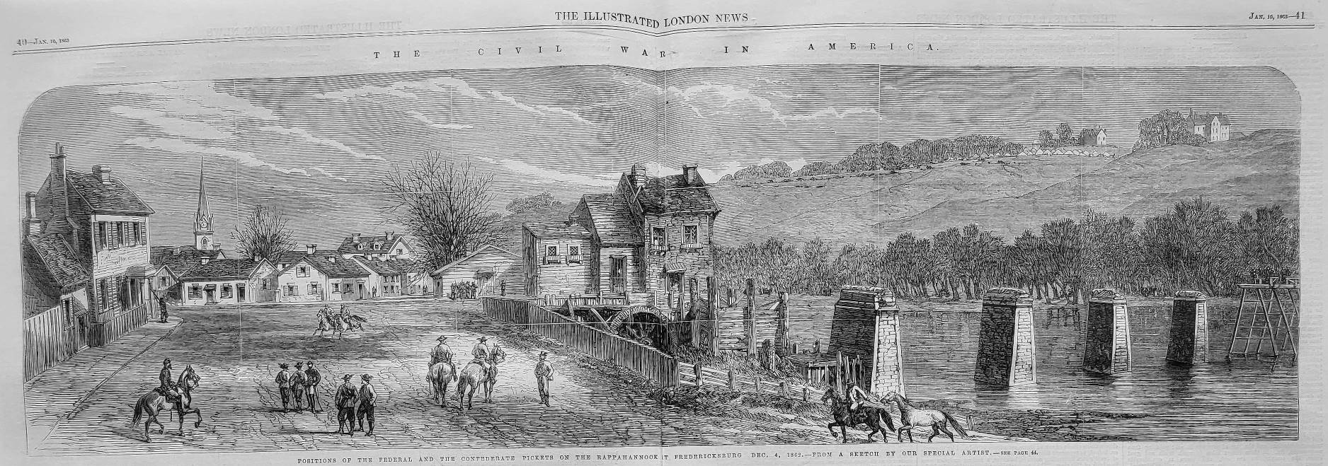Positions of the pickets on the Rappahannock